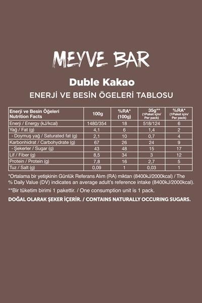 Meyve Bar 35g Karma Kutu 12 Adet (4 Çeşit)