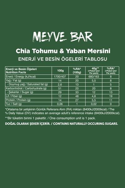 Meyve Bar 40g Süper İkili Kutu 24 Adet - Krş. Kuruyemiş x 12 Adet + Yaban Mersini x 12 Adet