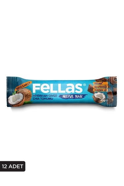 Meyve Bar - Chialı ve Hindistan Cevizli 40g x 12 Adet