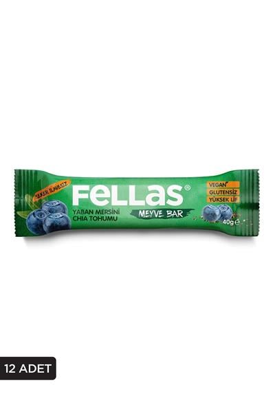 Meyve Bar - Chialı ve Yaban Mersinli 40g x 12 Adet