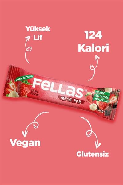 Meyve Bar - Çilekli ve Fındıklı 35g x 12 Adet