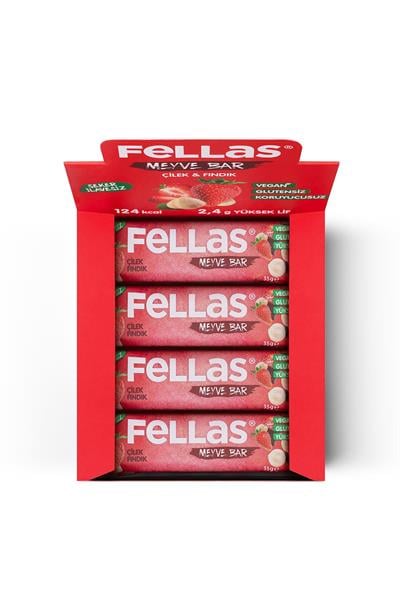 Meyve Bar - Çilekli ve Fındıklı 35g x 12 Adet