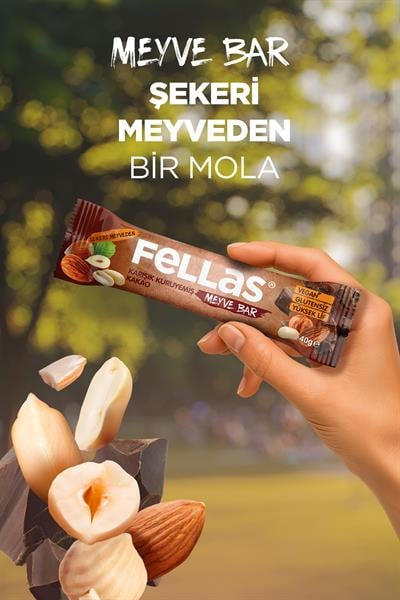 Meyve Bar - Karışık Kuruyemişli ve Kakaolu 40g x 12 Adet