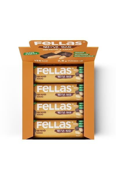 Meyve Bar - Yer Fıstığı ve Kakaolu 35g x 12 Adet