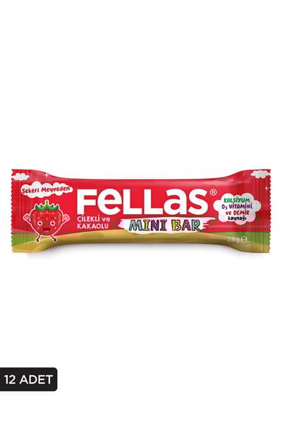 Mini Meyve Bar - Çilekli ve Kakaolu 28g x 12 Adet