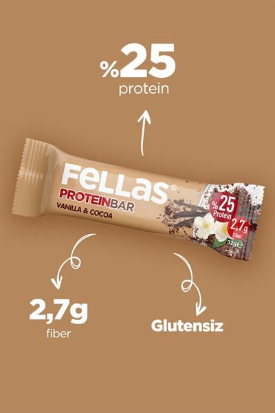 Protein Bar - Vanilyalı ve Kakaolu 32g x 12 Adet