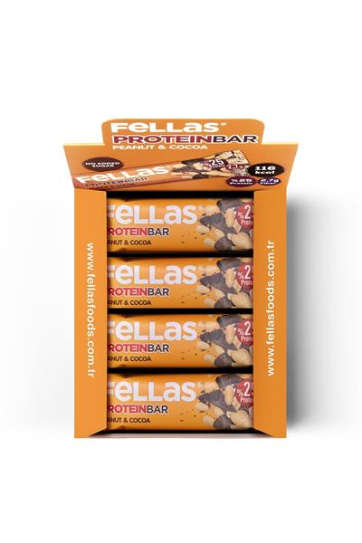 Protein Bar - Yer Fıstıklı ve Kakaolu 32g x 12 Adet