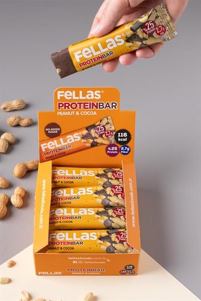 Protein Bar - Yer Fıstıklı ve Kakaolu 32g x 12 Adet