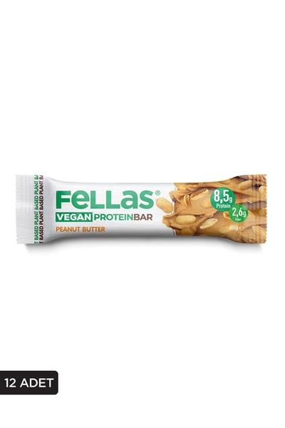 Vegan Protein Bar - Yer Fıstığı Ezmeli 40g x 12 Adet