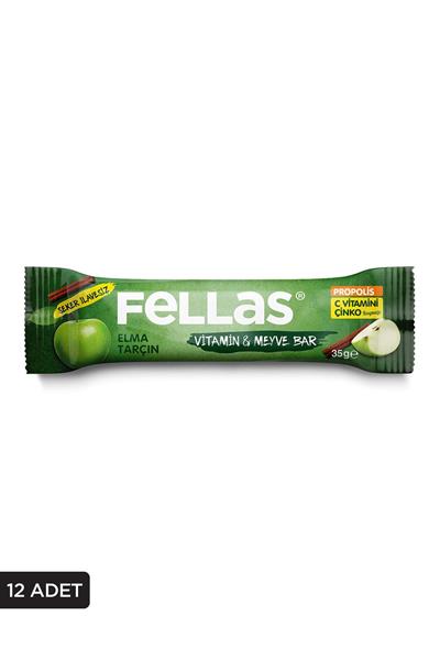 Vitamin & Meyve Bar - Elmalı ve Tarçınlı 35g x 12 Adet