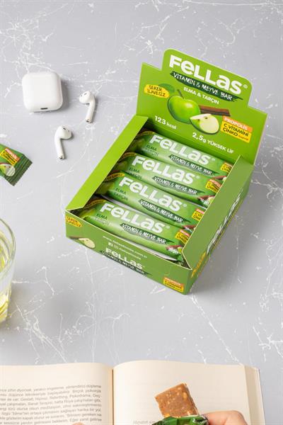 Vitamin & Meyve Bar - Elmalı ve Tarçınlı 35g x 12 Adet