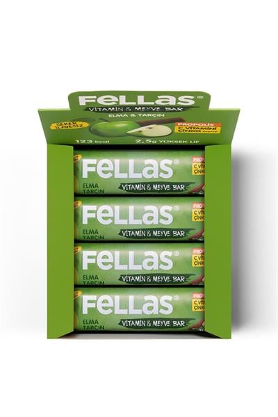 Vitamin & Meyve Bar - Elmalı ve Tarçınlı 35g x 12 Adet