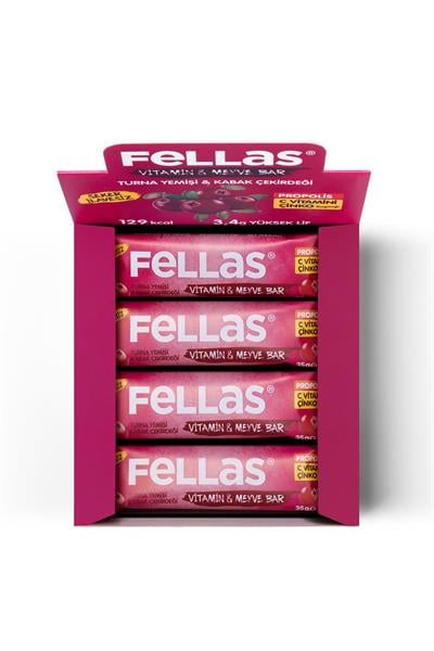 Vitamin & Meyve Bar - Turna Yemişi ve Kabak Çekirdeği 35g x 12 Adet