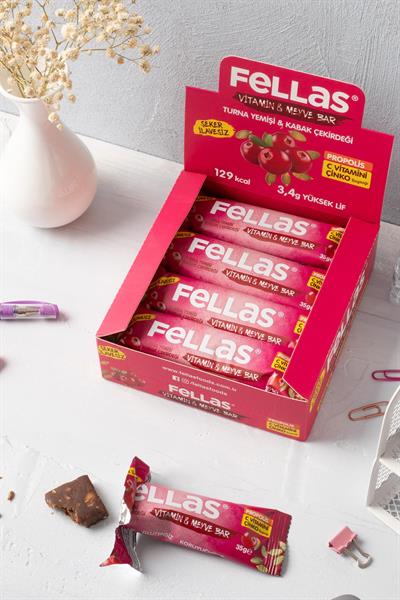 Vitamin & Meyve Bar - Turna Yemişi ve Kabak Çekirdeği 35g x 12 Adet