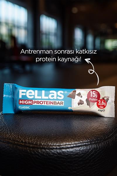 Yüksek Protein Bar - Klasik Sade 45g x 12 Adet