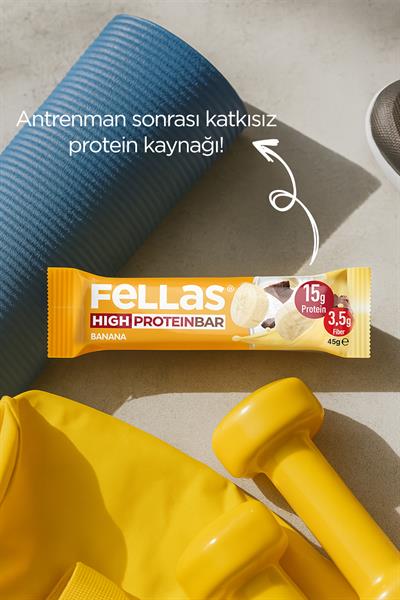 Yüksek Protein Bar - Muzlu 45g  x 12 Adet