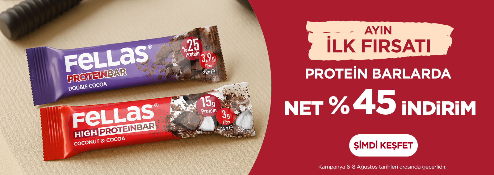 Protein Barlarda Net %45 İndirim