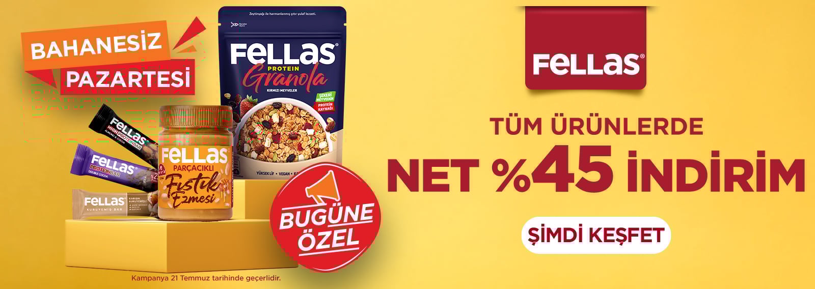 Tüm Ürünlerde Net %45