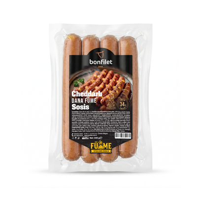 Cheddarlı Dana Sosis