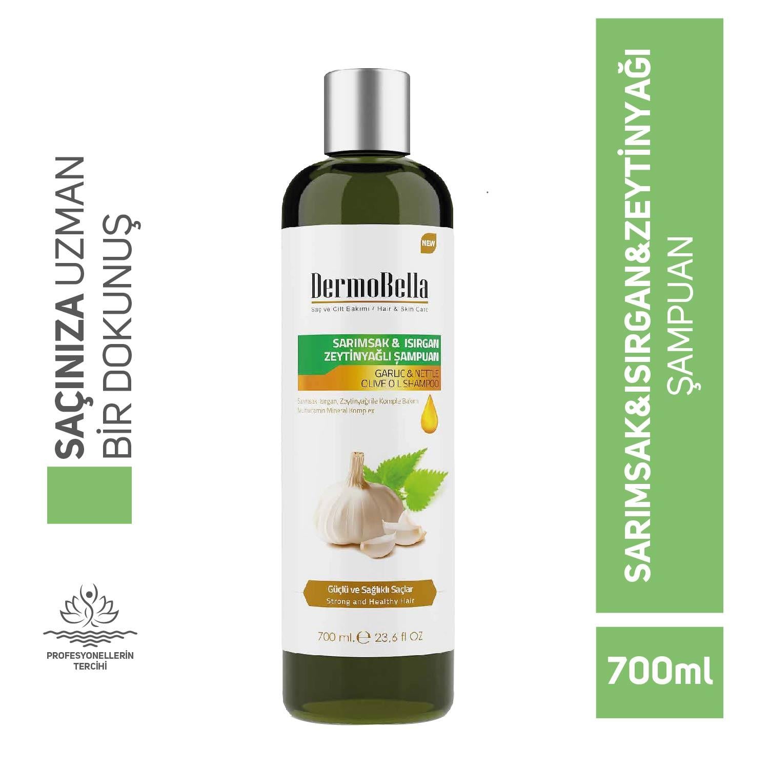 Dermobella Garlic And Nettle Olive Oil Shampo 700Ml