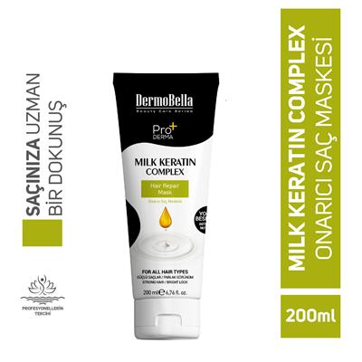 Dermobella Milk Keratin Complex Hair Repair  Mask 200 Ml 