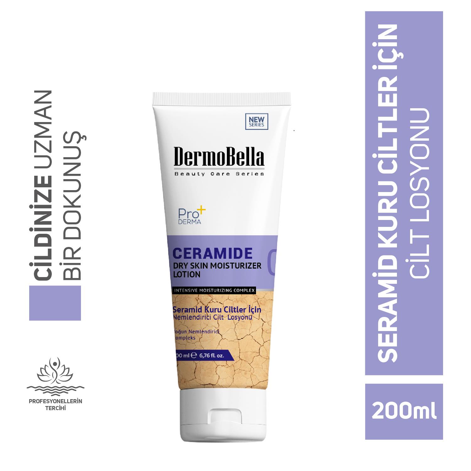 Dermobella Ceramide Dry Skin Moisturizer Lotion 200 Ml 