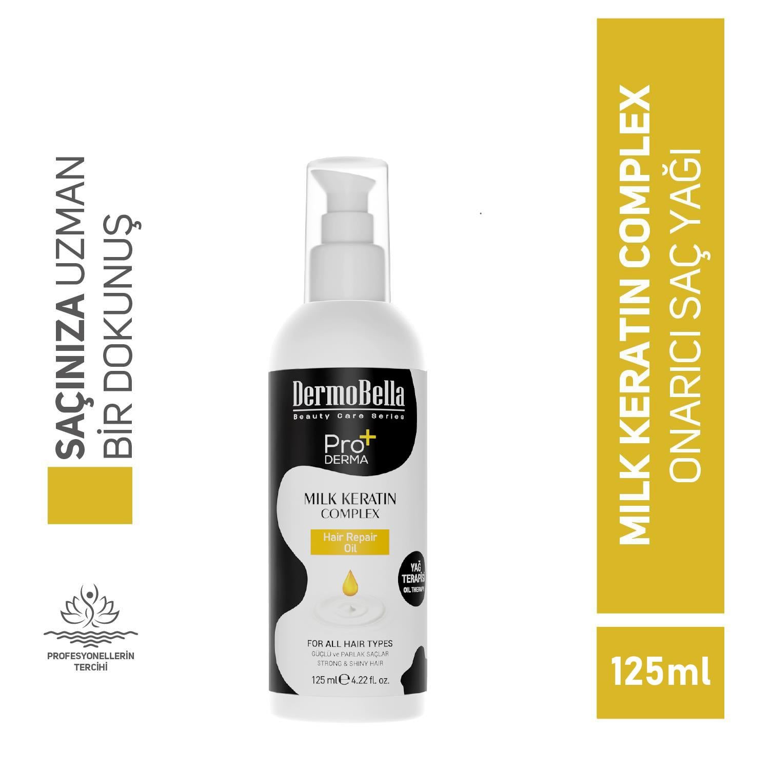 Dermobella Milk Keratin Complex Hair Repair Oil 125Ml