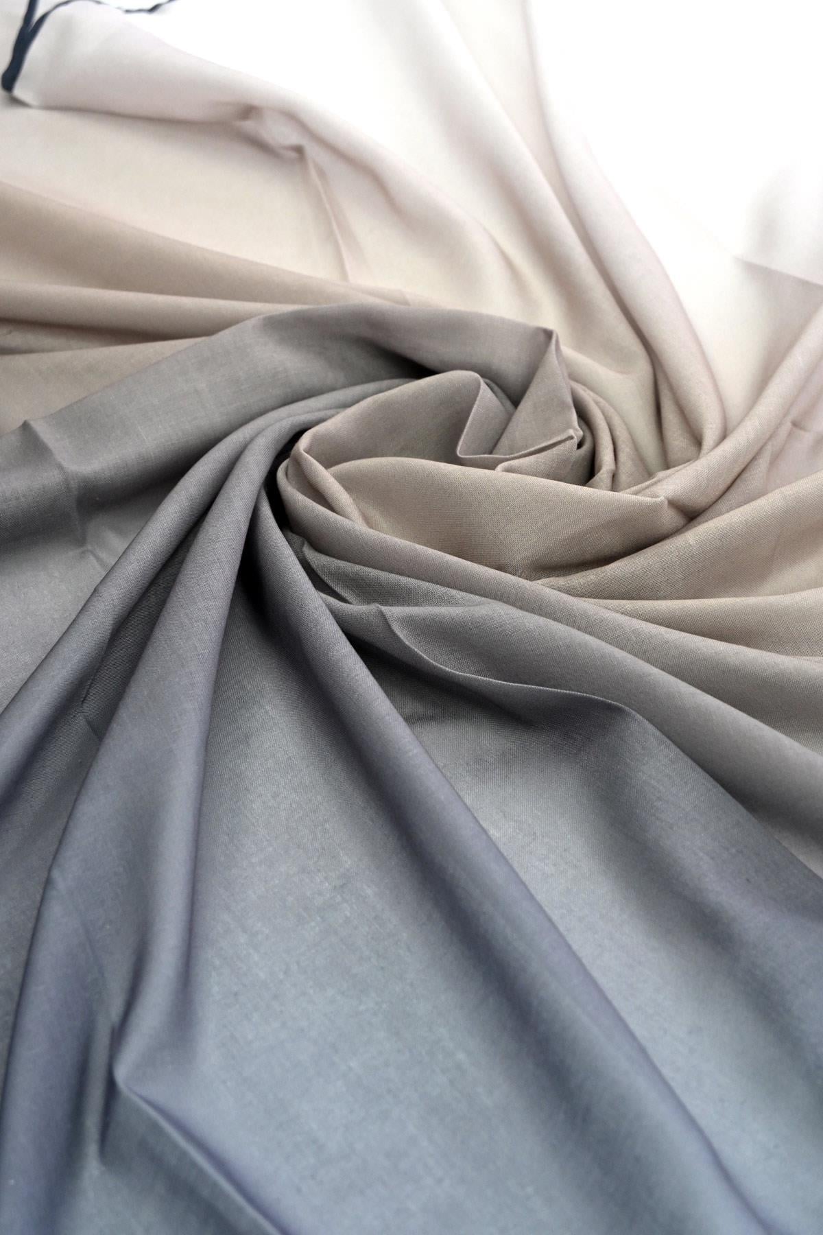 LTT Soft Kesik Elyaf Dijital Baskı Degrade Eşarp