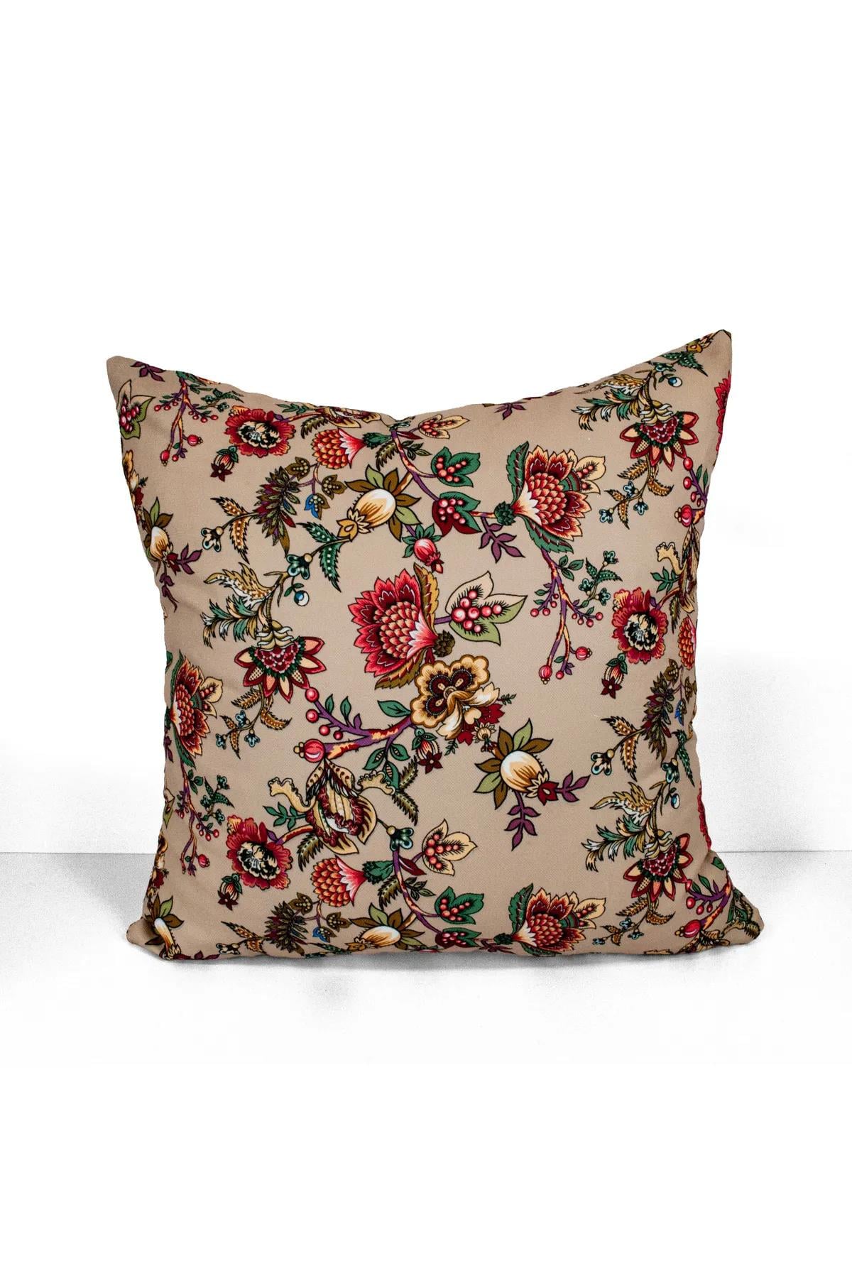 Goblen Tasarımlı (3) Dijital Baskılı Kırlent Kılıfı