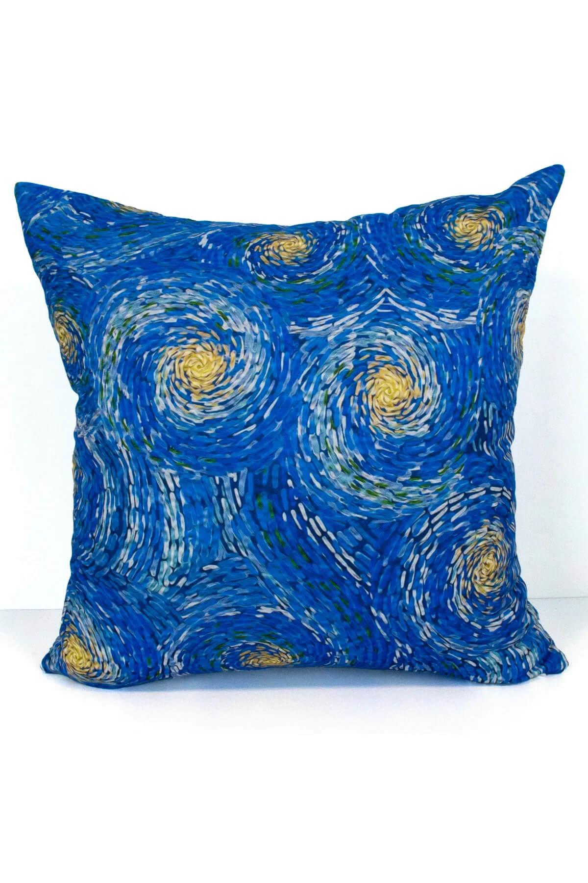 Sanat Serisi VAN GOGH tarzı Desen Tasarımlı Kırlent Kılıfı