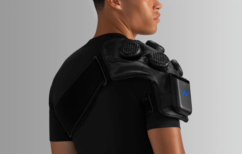 Hyperice Contrast 2 Shoulder OLED ekran kontrolü