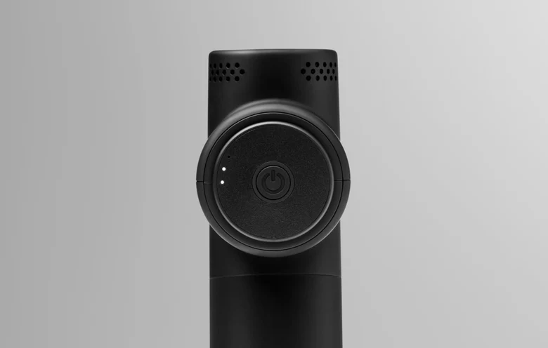 Hypervolt Go 2 ergonomik tasarım ve kontrol paneli