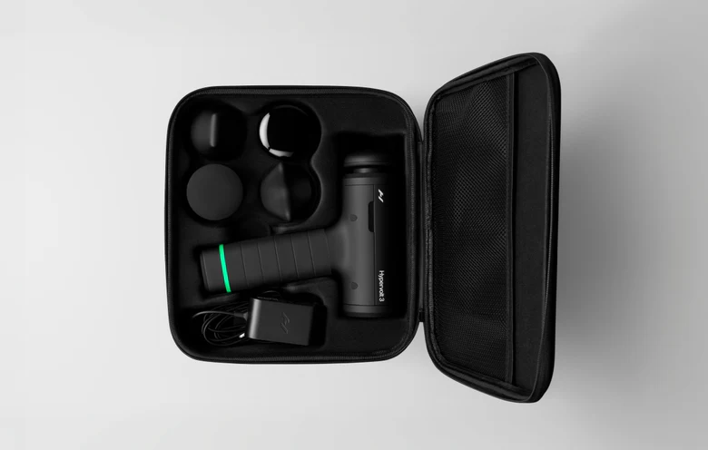 Hypervolt 3 premium taşıma çantası ve masaj başlıkları