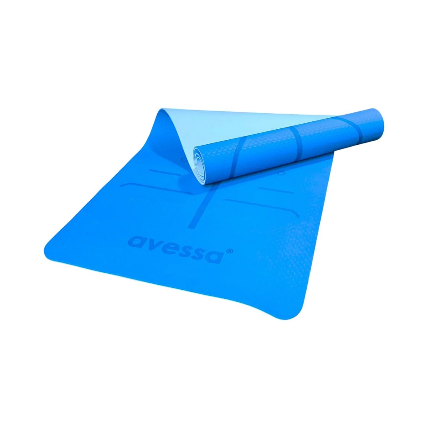 AVESSA TPE-60 ÇİFT RENK PİLATES&YOGA MİNDERİ MAVİ 183*61*0,6 CM