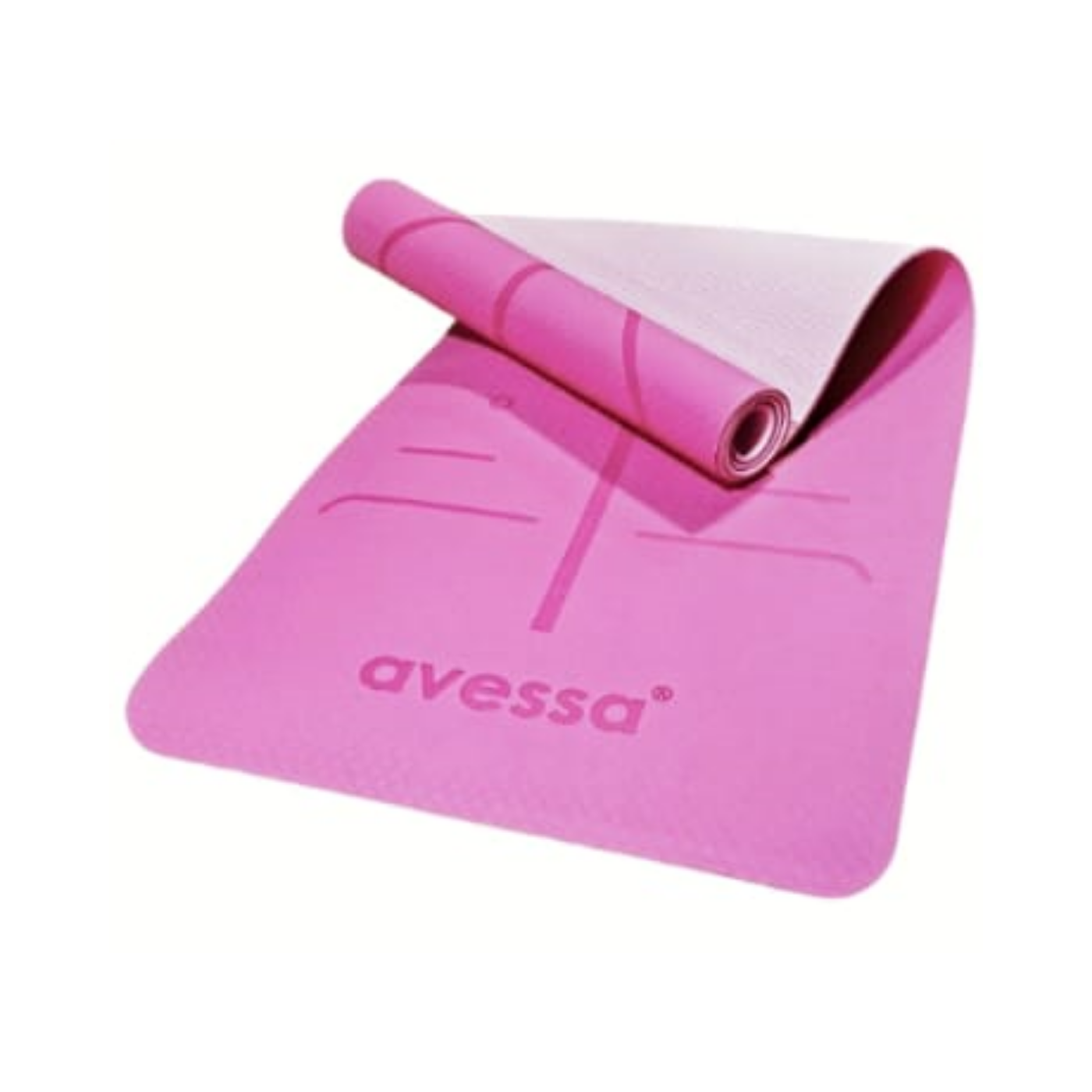 AVESSA TPE-60 ÇİFT RENK PİLATES&YOGA MİNDERİ PEMBE 183*61*0,6 CM