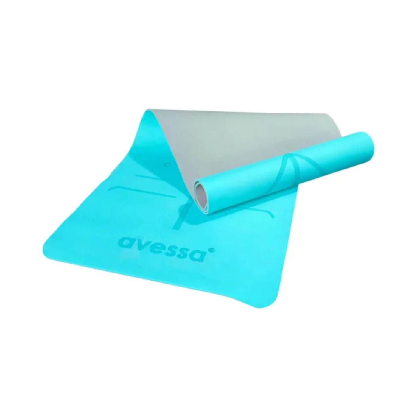 AVESSA TPE-60 ÇİFT RENK PİLATES&YOGA MİNDERİ TURKUAZ 183*61*0,6 CM