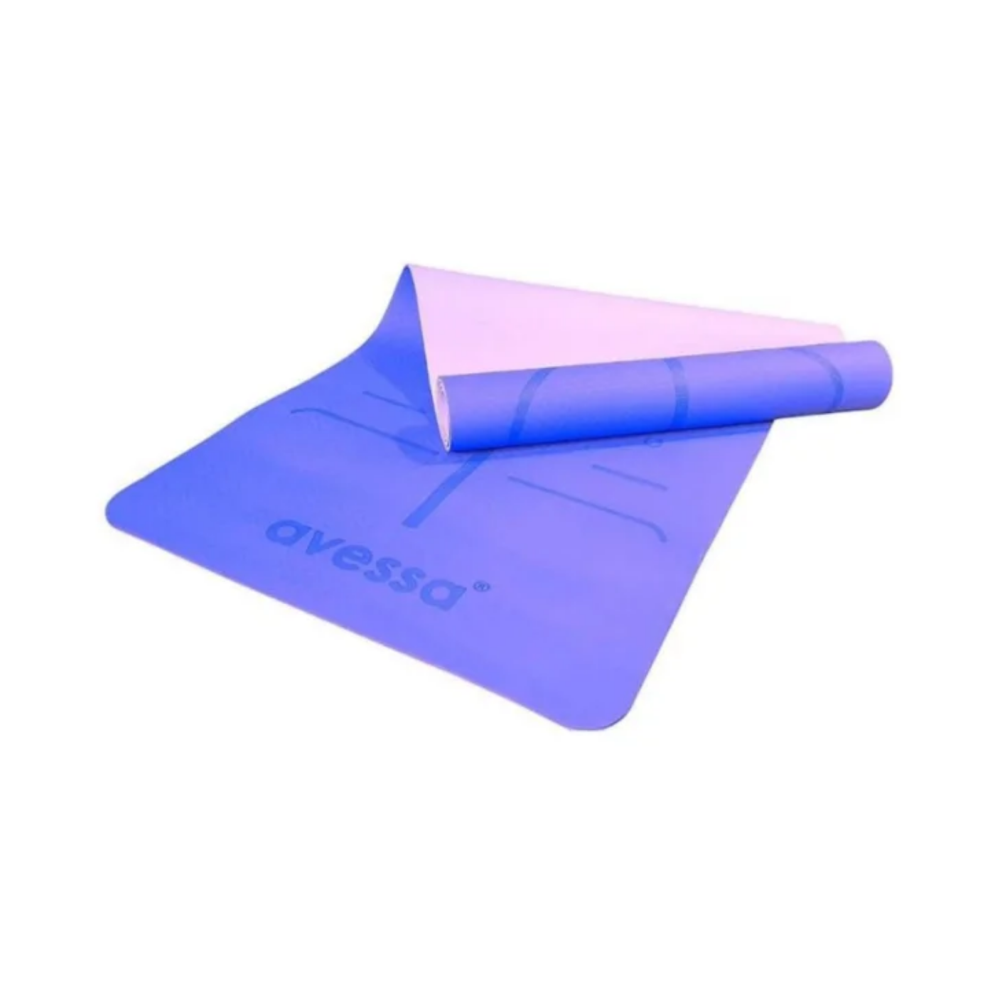 AVESSA TPE-60 ÇİFT RENK PİLATES&YOGA MİNDERİ MOR 183*61*0,6 CM