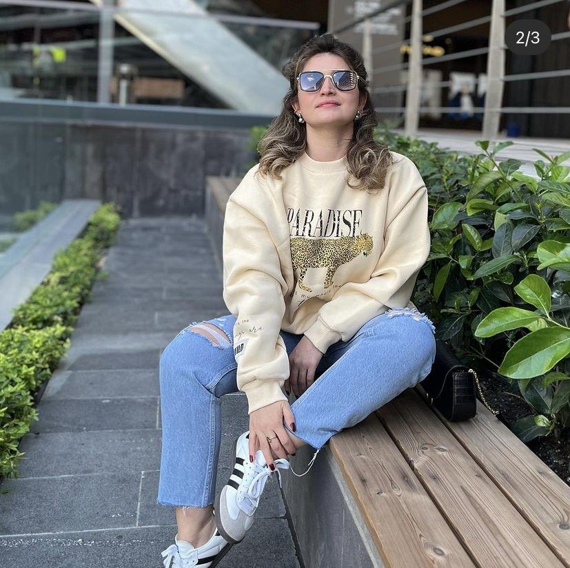 KAPLAN FİGÜRLÜ ŞARDONLU SWEAT