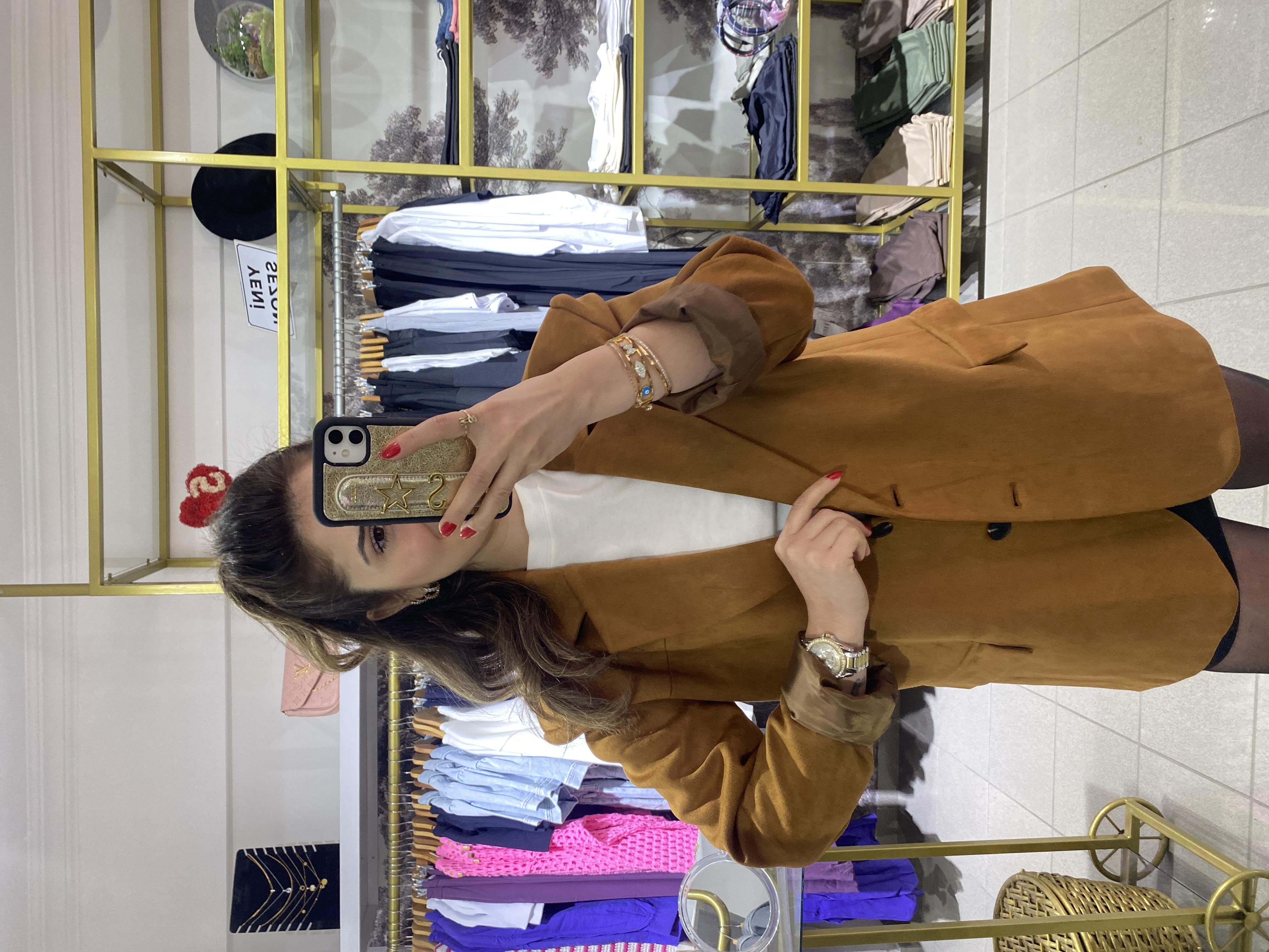 OVERSİZE SÜET BLAZER CEKET