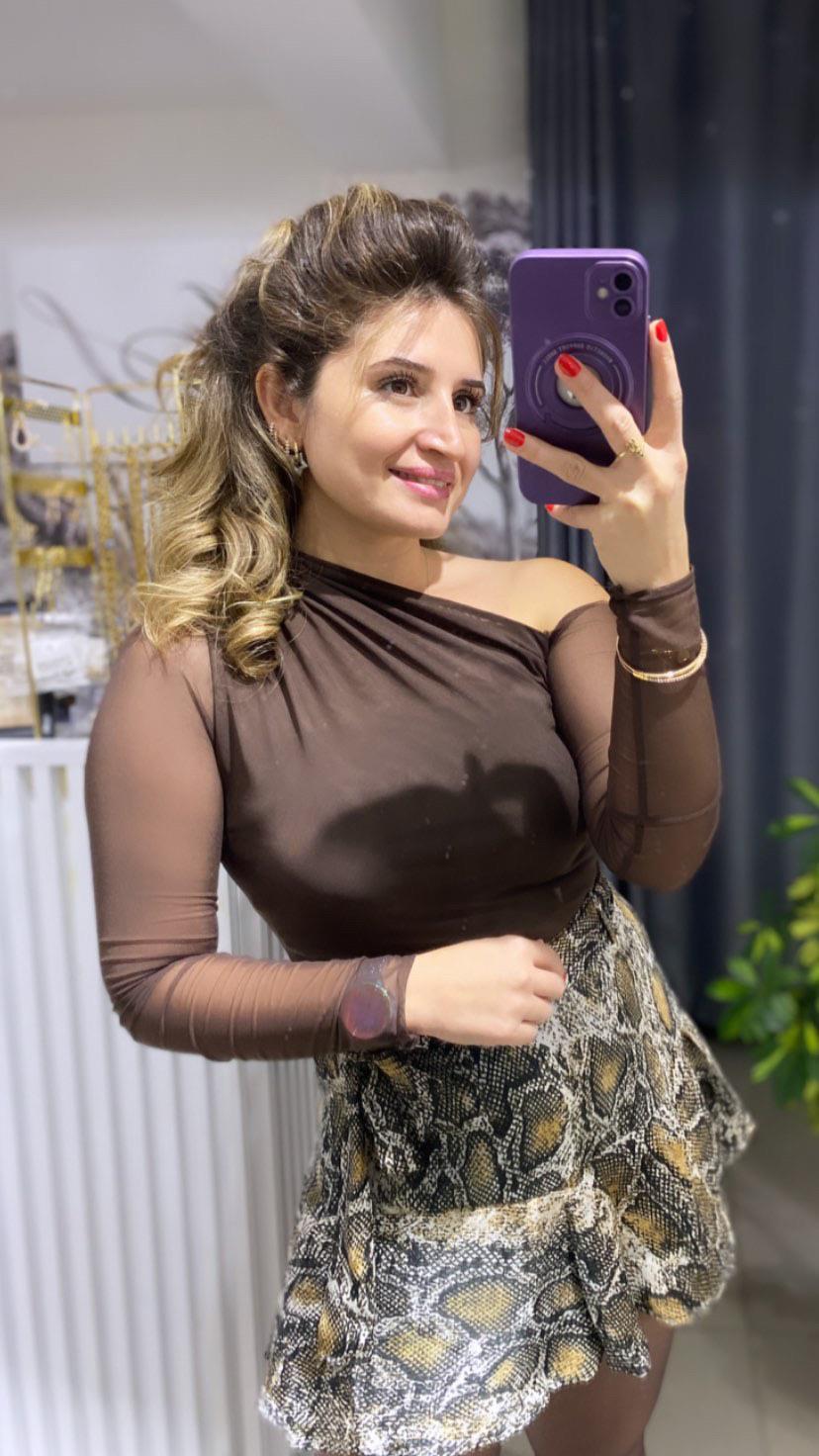 SATEN ŞORT ETEK