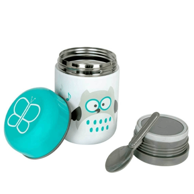 Bblüv Food Mama Termosu ve Kaşık - Mavi