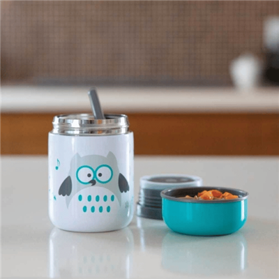 Bblüv Food Mama Termosu ve Kaşık - Mavi