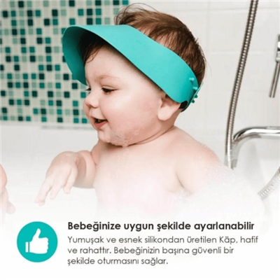 Bblüv Cap Silicone Shampoo Shield - Blue