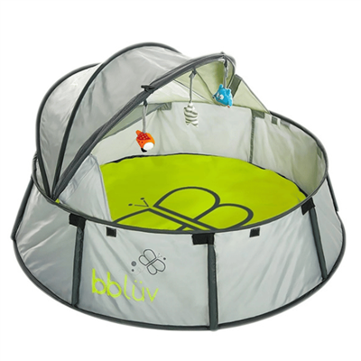 Bblüv Nido 2in1 Travel and Play Tent - Gray