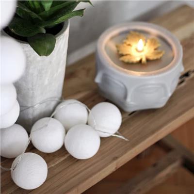 Boule De Petite - Pure Whites Işıklı Top Aydınlatma