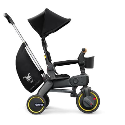 Doona Liki Trike Tek Parça Katlanır 3 Tekerlekli Bebek Bisikleti S5 - Nitro Black