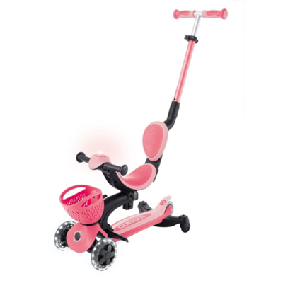 Globber Go Up Baby 360 Işıklı Scooter - Koyu Pastel Pembe