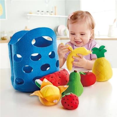Hape Toddler Toy Fruit and Bucket