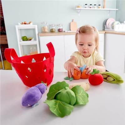 Hape Toddler Toy Vegetable and Bucket