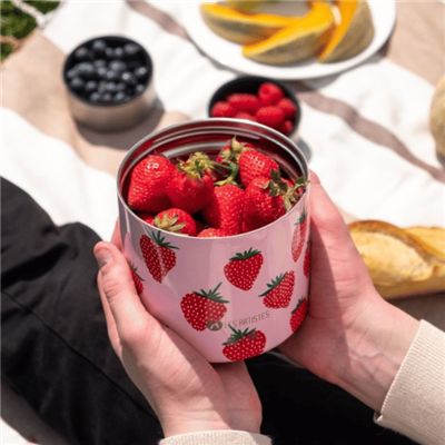 Les Artistes Paris Isı Yalıtımlı Çelik Yemek Termosu 700ML - Strawberry